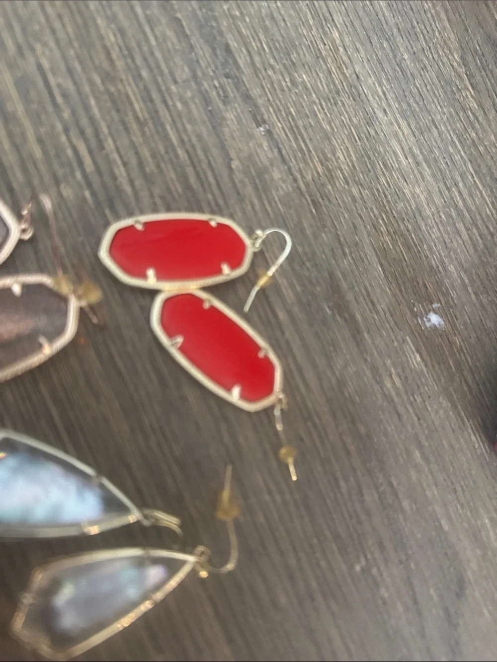 Kendra Scott Danielle Color Dangle Earrings Set - Red, Pink, Abalone